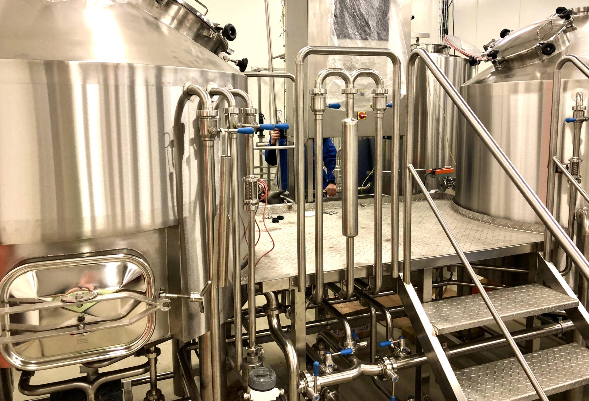 Brewhouse during installation